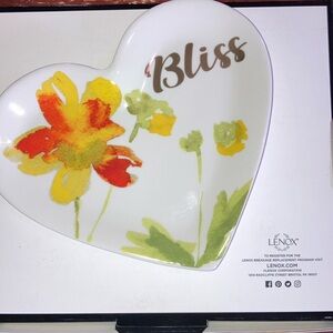 Lenox Heart-Shaped Bliss Trinket Dish